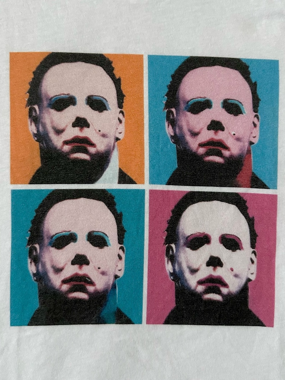 Michael Myers Halloween Horror Movie Crop Top Baby Tee Graphic Shirt XS/S - Picture 2 of 5